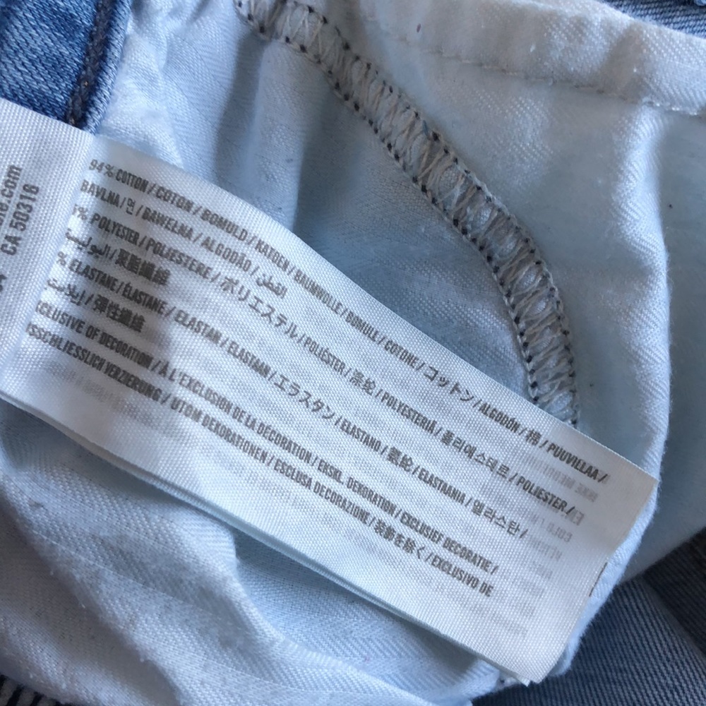 Abercrombie & Fitch Curve Love The Skinny High Rise Jeans Raw Hem Size 26 - Picture 9 of 15